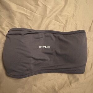 DFYNE Black Strapless Bandeau Top